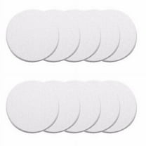 Wideskall 10 Pcs White Round Door Knob Wall Shield Self Adhesive Protector