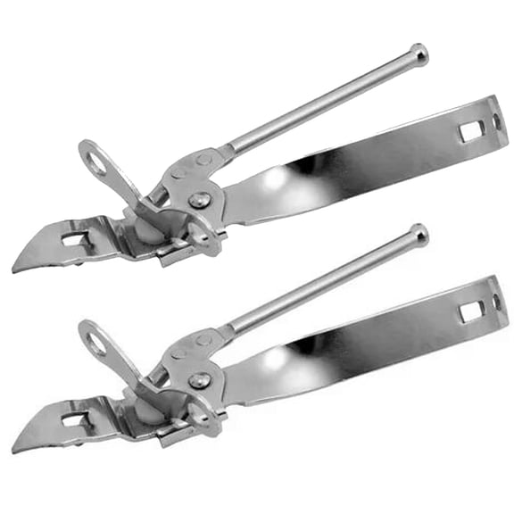Wideskall 3-in-1 Can Opener with Bottle Opener Tapper Silver Pack of 2