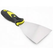 Wideskall 3 inch Metal Scraper Flex Putty Knife with Rubble Handle