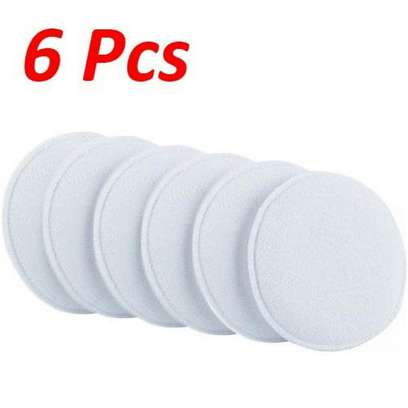 Wideskall 4.5" Large Microfiber Car Polish Foam Sponge Wax Applicator Pad White - Pack of 6
