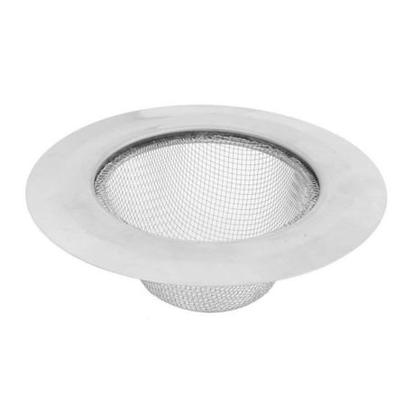 Wideskall 4.5" Stainless Steel Large Wide Rim Sink Strainer for Kitchen Drain Strainer