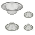 thumbnail image 1 of Wideskall 4 Pcs Assorted Size Mesh Stainless Steel Sink Strainer Drain Filter Wide Rim, 1 of 5