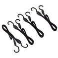 thumbnail image 1 of Wideskall 4 Pieces 20" inch Flat Bungee Cords with Hooks Black, 1 of 2