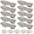 thumbnail image 1 of Wideskall 4" inch Zinc Plated Swivel Safety Hasp and Staple with Screws Pack of 10, 1 of 4