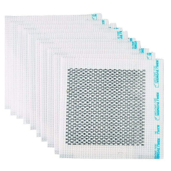 Wideskall 4" x 4" inch Heavy Duty Self Adhesive Wall Repair Patch for Drywall, Pack of 10