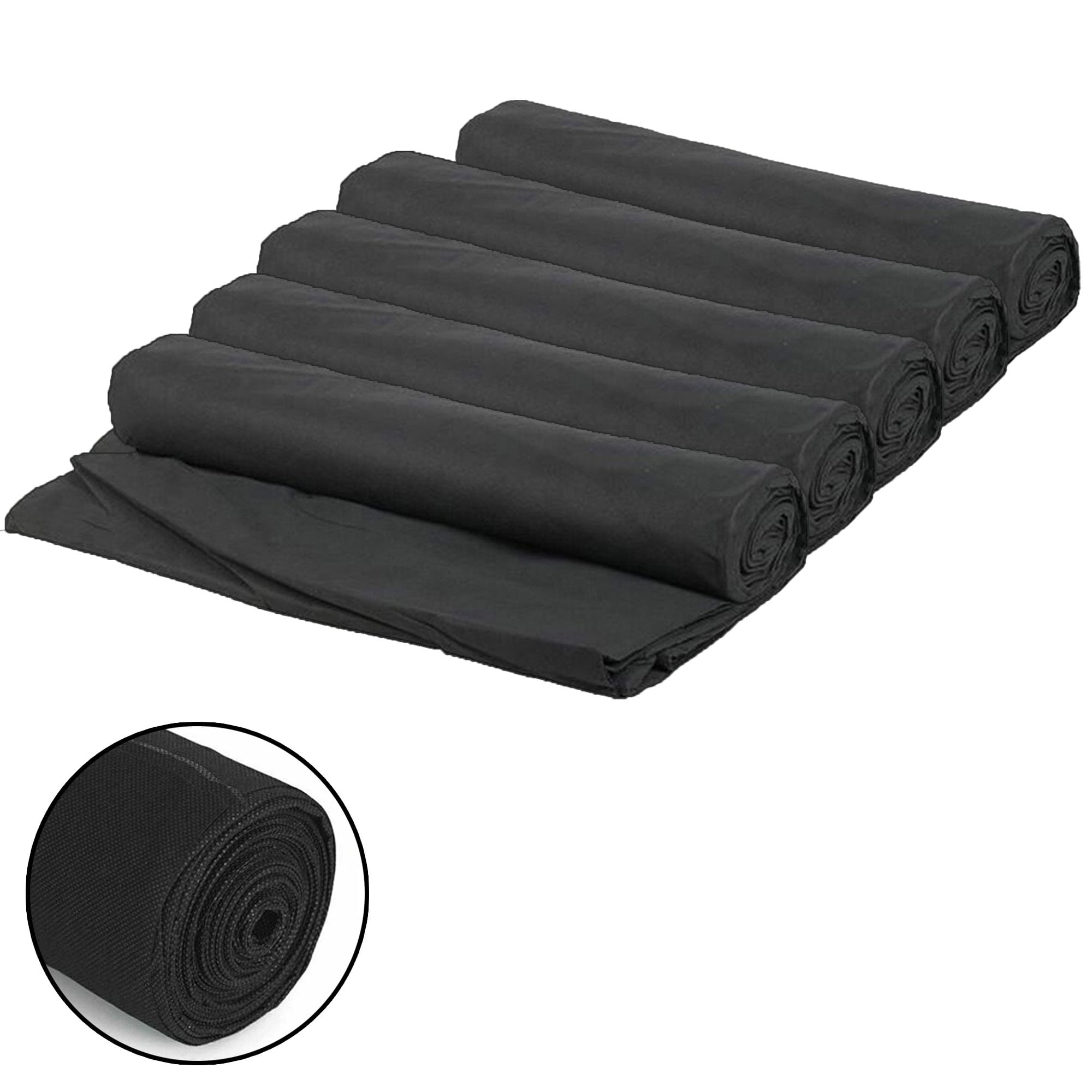 Wideskall 5-Packs 3.25' x 16' Feet Landscape Ground Cover Weed Barrier Control Fabric Plant Cover