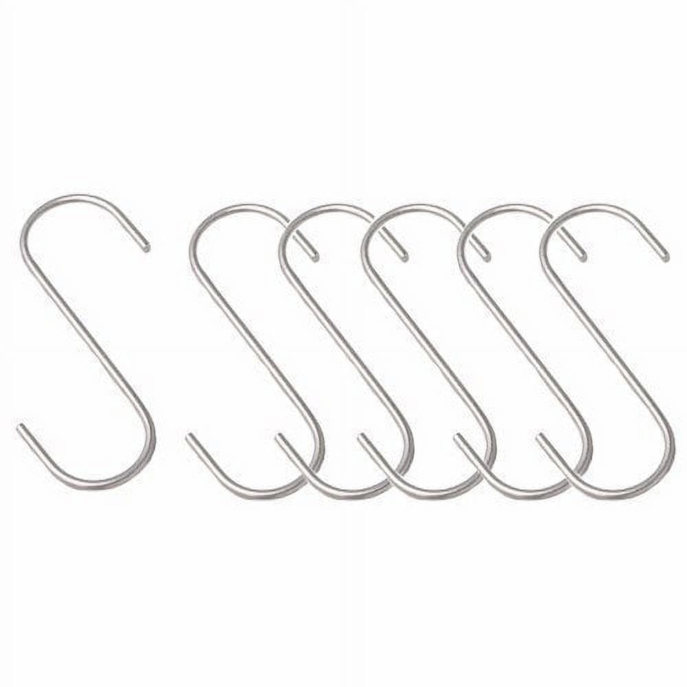 Wideskall 5" inch Metal S Shaped Type Utility Hooks Hanging Hooks