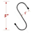thumbnail image 1 of Wideskall 5" inch Zine Plated Metal Steel S Hooks for Hanging Pack of 20, 1 of 2