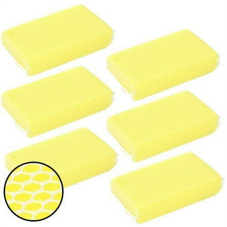 Wideskall 6 Pcs Car Wash Nylon Mesh Bug Soft Scrubber Sponge