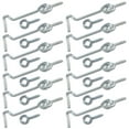 thumbnail image 1 of Wideskall 6" inch Heavy Duty Zinc Plated Wire Gate Hook and Eye Latch Pack of 12, 1 of 4