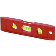 Wideskall 6 inch Mini Magnetic Torpedo Level Carpenter Carpentry Framing Bubble Level Red