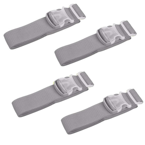 Wideskall 72" inch Adjustable Travel Suitcase Baggage Luggage Strap High Visibilit Grey Color Belt Pack of 1