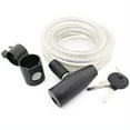 thumbnail image 1 of Wideskall 72" inch Extra Long Heavy Duty 12mm Cable Self Coiling Keyed Bicycle Bike Lock with Mount Clear, 1 of 2