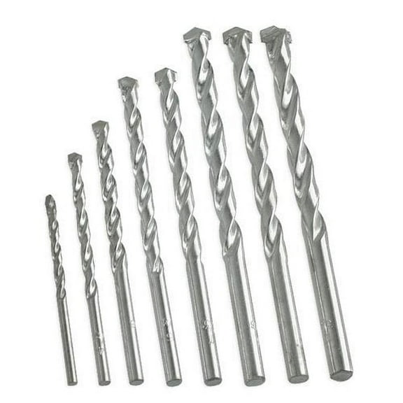 Wideskall 8 Pieces 1/8" - 3/8" Bullet Masonry Drill Bits Set for Metal
