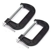 Wideskall 8" x 3.25" inch Heavy Duty Malleable C Clamp Pack of 2
