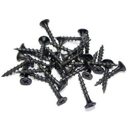 Wideskall All Purpose 1" inch #6 Phillips Bugle Head Drywall Deck Screws, 60-Counts