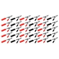 thumbnail image 1 of Wideskall Electrical Test Clamps Metal Alligator Clips with Red & Black Plastic Handle Pack of 30, 1 of 4
