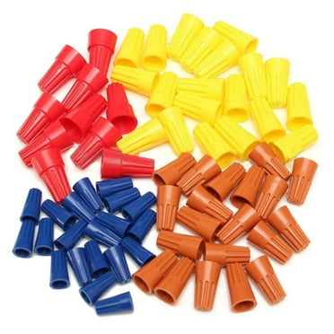 Wideskall Electrical Wire Connectors Screw-On Terminal 22-10 AWG Twist Nuts Caps Assortment Set Pack of 35