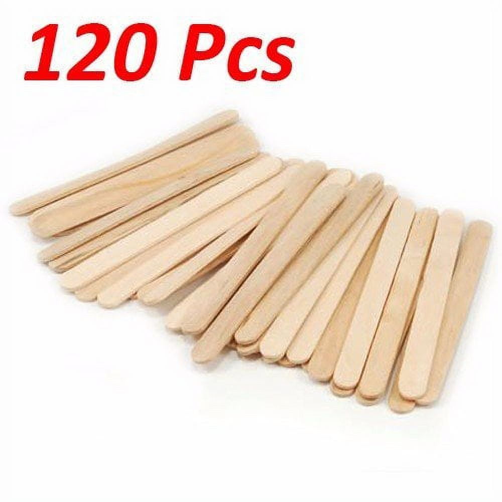 Flat Natural Wood Craft Sticks Popsicle Sticks Bulk 4-1/2 x 3/8
