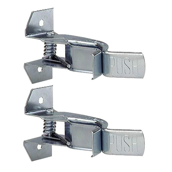 Wideskall Heavy Duty Metal Gaint Spring Grip Clamp Tool Hanger Wall Orgainzer for Garage Closet Brooms and Mops Wall Mount Holder Pack of 2