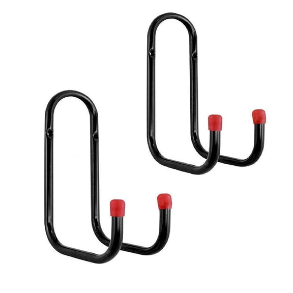 Wideskall Heavy Duty Metal Steel Wall Mount Garage Storage Double J Utility Hooks