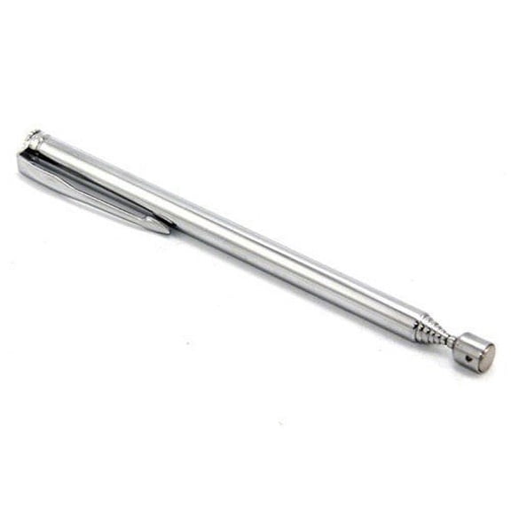 Wideskall Long Retractable Strong Magnetic Pickup Tool Pick Up Tool Silver Pocket Clip