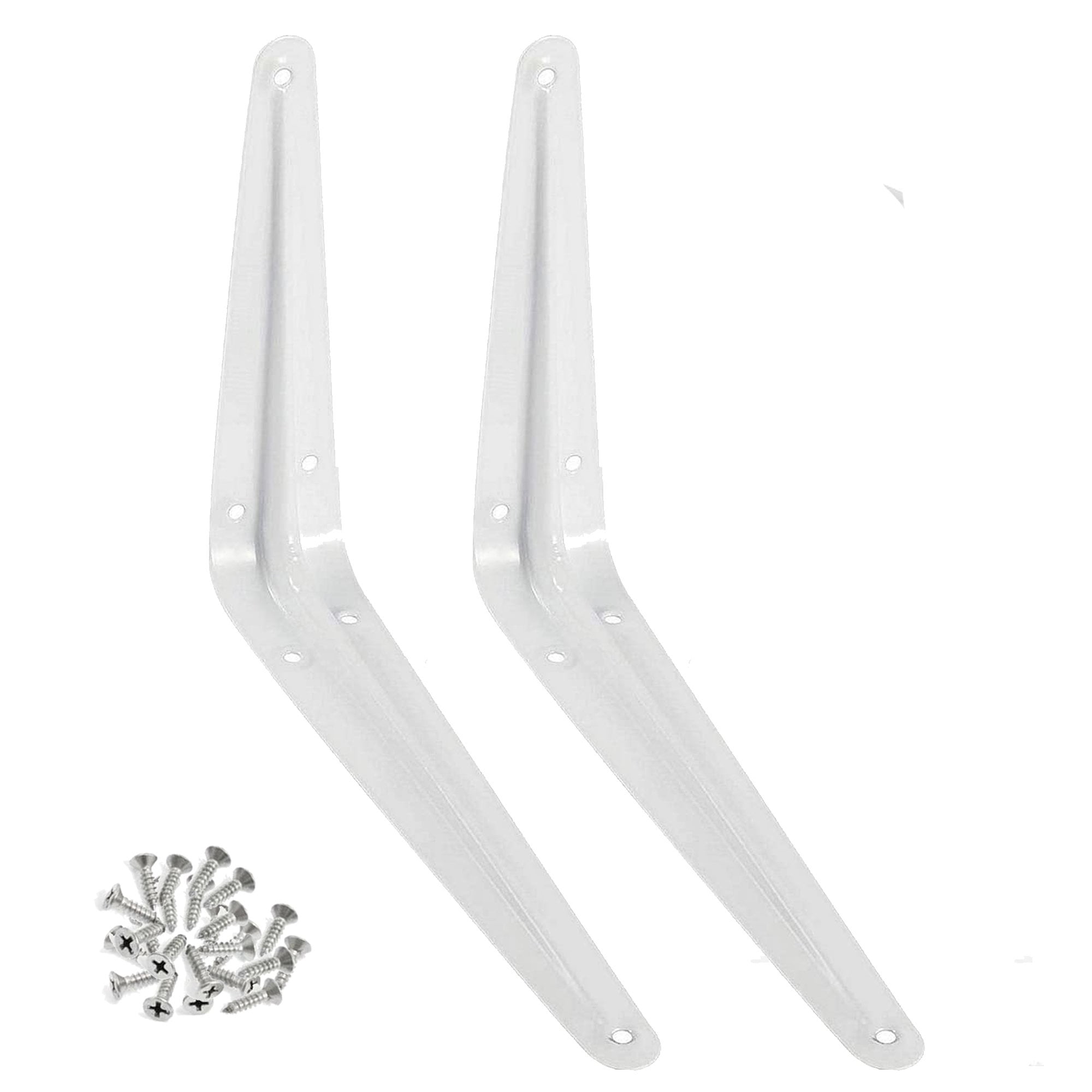 Wideskall Metal 6" x 8" inch Wall Corner Angle Shelving Shelf Brackets