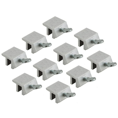 Wideskall Metal Sliding Window Lock with Steel Screw Silver