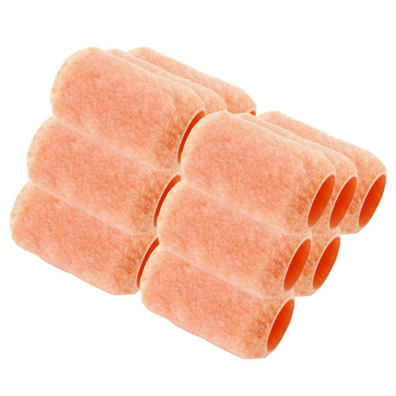 Wideskall Reusable Paint Roller Cover Refill 4" x 3/8" inch Nap Woven Polyester Washable PVC Plastic Core