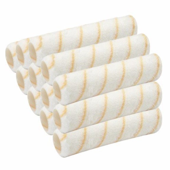 Wideskall Reuseable Paint Roller Cover 9" x 3/8" inch Nap Washable PVC Plastic Core Pack of 12