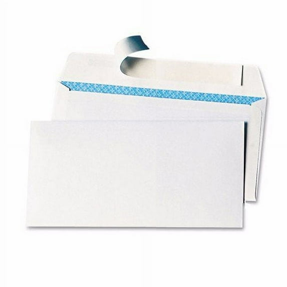 Wideskall White Security #6-3/4 Regular Self-Seal Letter Mailing Shipping Envelopes, 3-5/8 x 6-1/2 inch, 40 Counts