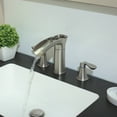 thumbnail image 1 of Sunrinx 8'' Widespread Bathroom Faucet 2-Handle Waterfall Sink Faucet 360° Swivel Spout, Brushed Nickel, 3-Hole with Drain, 1 of 12