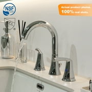 Widespread 2-Handle Bathroom Sink Faucet With Drain Assembly