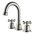 thumbnail image 1 of Vanity Krafters Widespread Bathroom Faucet with Drain Kit Included in Brushed Nickel, VK-CWF039-SS, 1 of 7