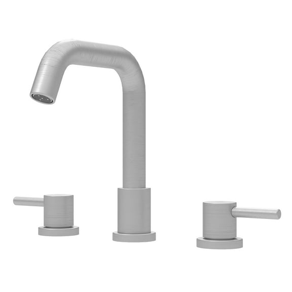 Widespread Bathroom Sink Faucet 8" - 2 Lever Handles & 360° Swivel Spout