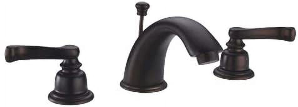 Avalon Oil Rubbed Bronze Widespread Faucet with Lever Handles