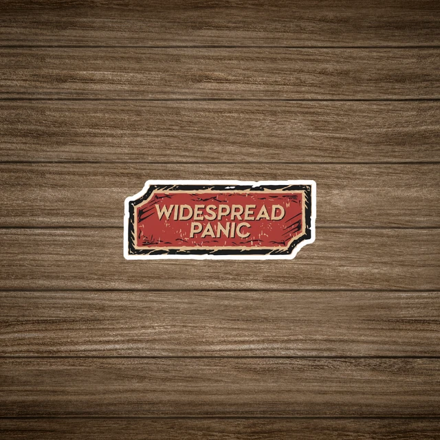 Panic Bar Sticker Widespread Panic Retro Concert Sticker - Rock Music Fan Memorabilia ...