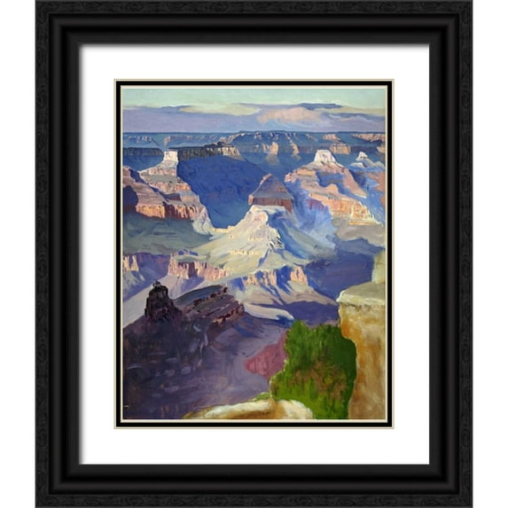 Widforss, Gunnar 15x18 Black Ornate Wood Framed with Double Matting Museum Art Print Titled - Grand Canyon