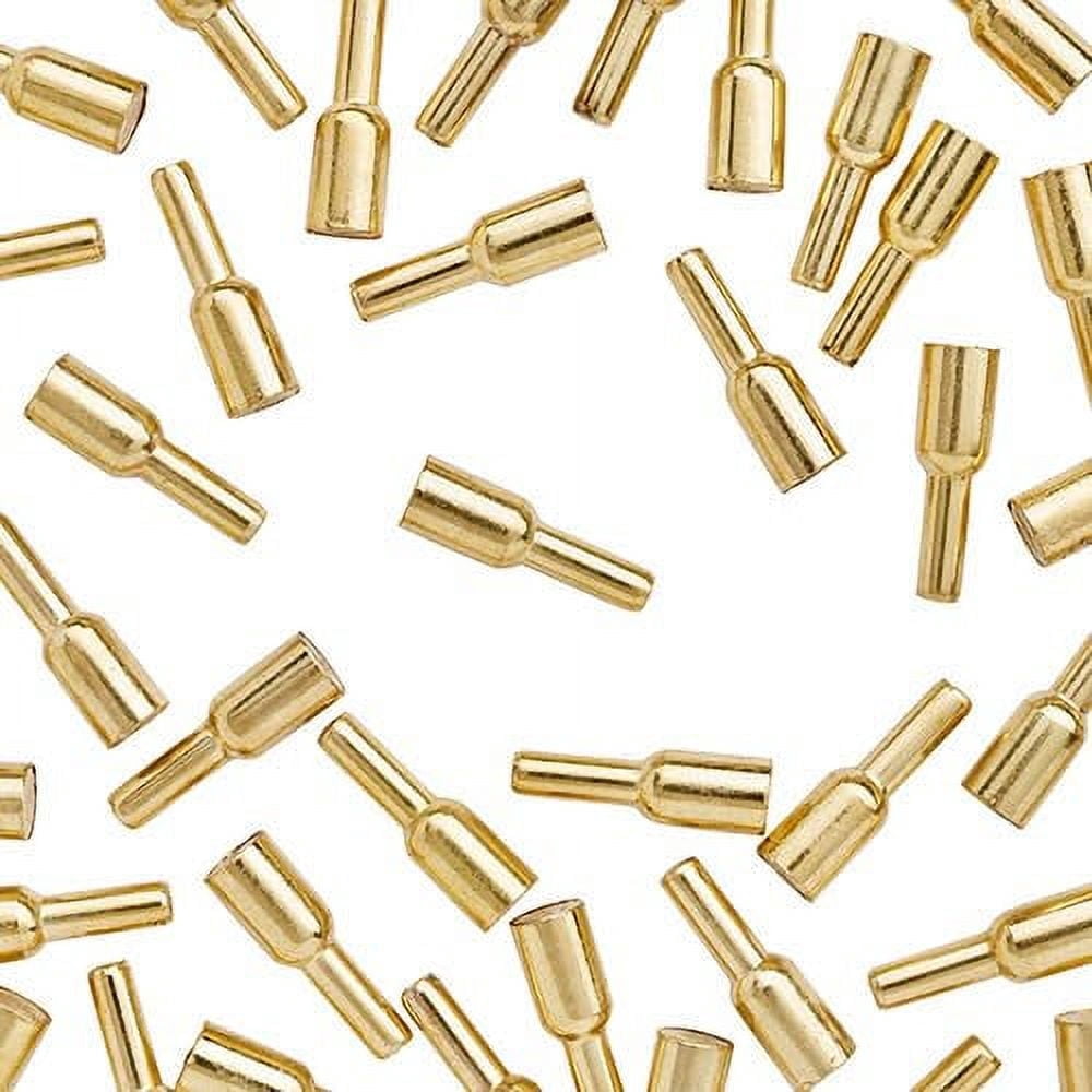 WidgetCo 3mm Brass Shelf Pins, Shelf Supports, Architectural Finish (Qty 100)