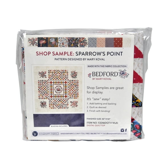 Widham Fabrics Sparrows Point Shop Sample Quilt Kit 50 x 50
