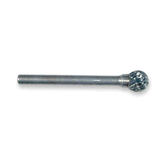 Widia Carbide Bur,Ball,3/16",Double Cut,SD-53 M41328
