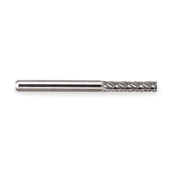 Widia Carbide Bur,Cylindrical,1/8",Double Cut M41202
