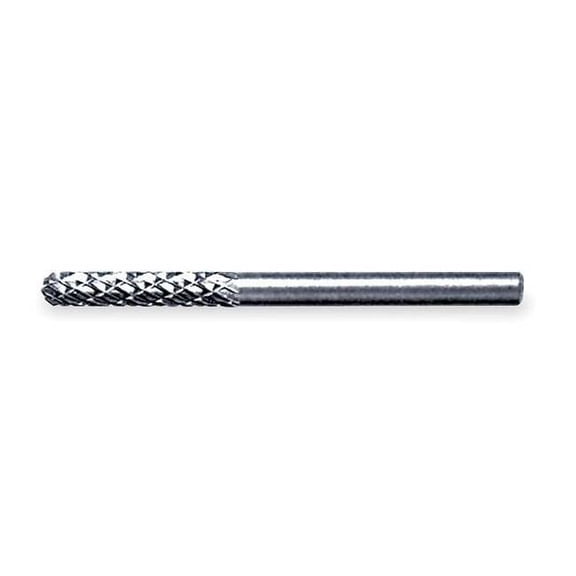 Widia Carbide Bur,Cylindrical Ball,1/4,dbl Cut M41293
