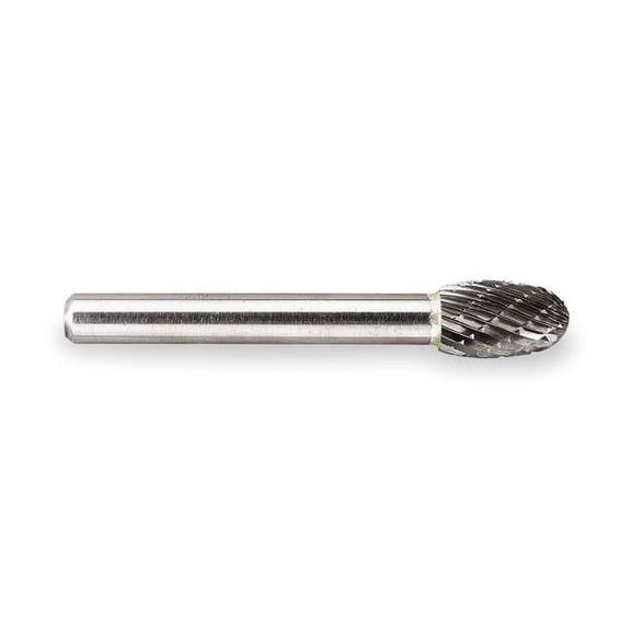 Widia Carbide Bur,Egg,1/4",Double Cut,SE-51 M41362