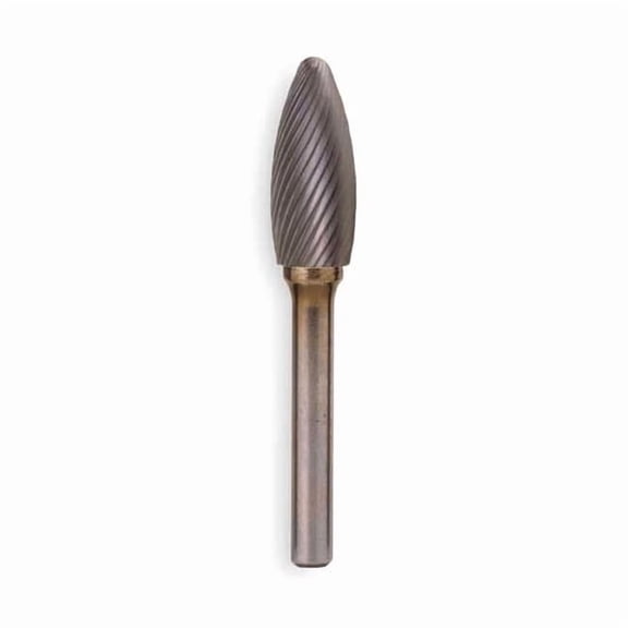 Widia Carbide Bur,Flame,1/8 Cut Dia,SGL Cut M40446