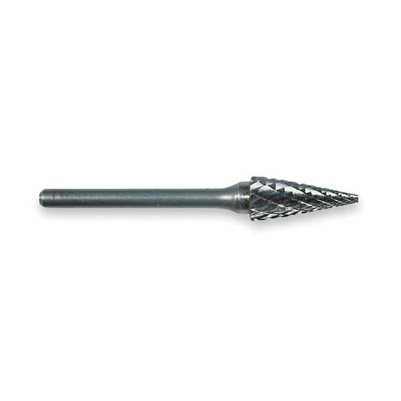 Widia Carbide Bur,Inc. Angle,1/2",Double Cut M41469