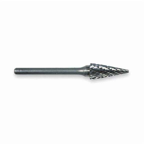 Widia Carbide Bur,Inc. Angle,3/8",Double Cut M41467
