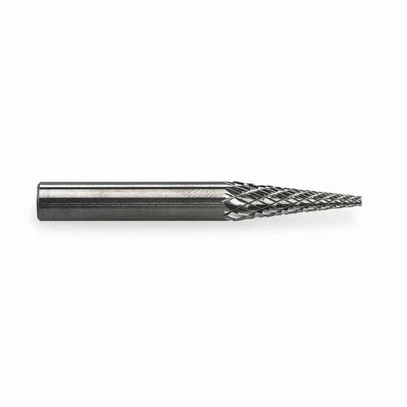 Widia Carbide Bur,Pointed Cone,1/4",Double Cut M41489