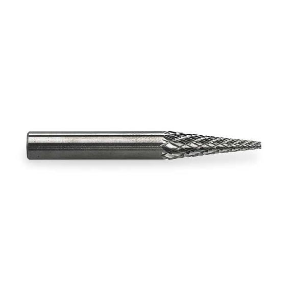 Widia Carbide Bur,Pointed Cone,1/4",Double Cut M41490