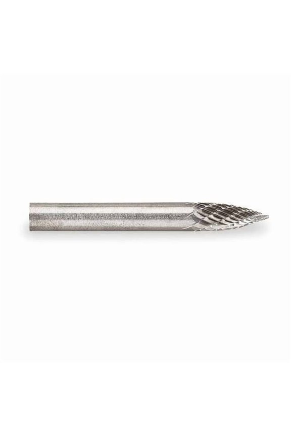 Carbide Bur,Pointed Tree,1/4",Double Cut M41420